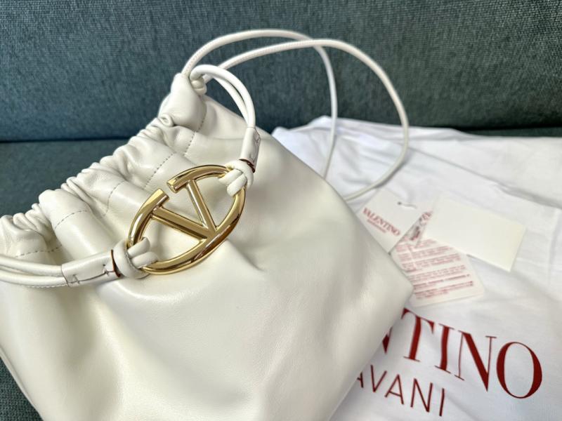 Valentino Small Bucket Bag White V0501L