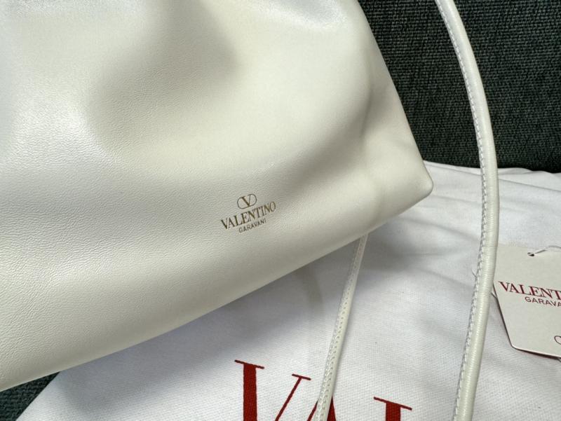 Valentino Small Bucket Bag White V0501L