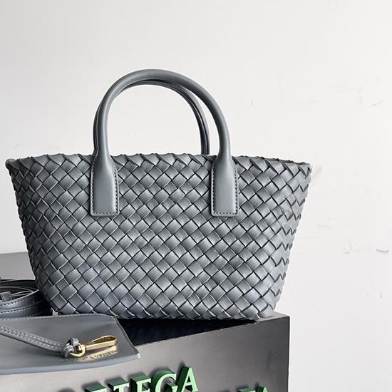 Bottega Veneta Mini Cabat Grey 709464 Bottega Veneta Mini Cabat Grey 709464