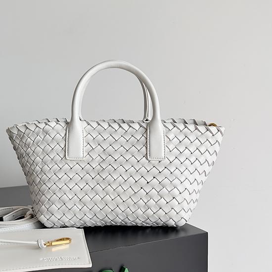Bottega Veneta Mini Cabat White 709464 Bottega Veneta Mini Cabat White 709464