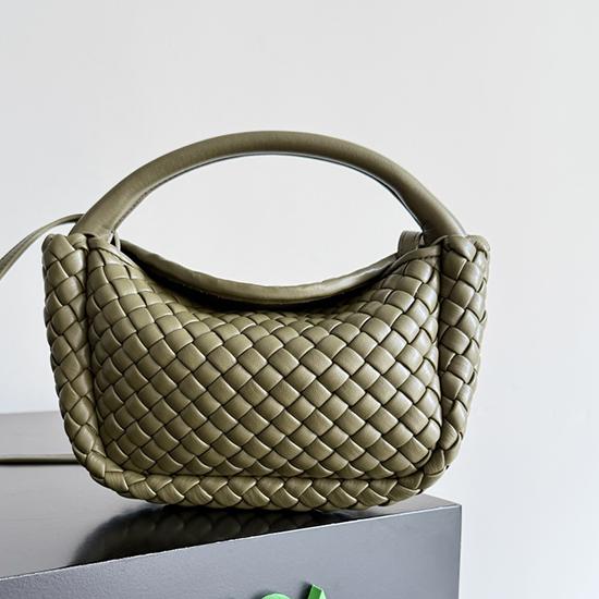 Bottega Veneta Small Cobble Top Handle Algae 805739 Bottega Veneta Small Cobble Top Handle Algae 805739
