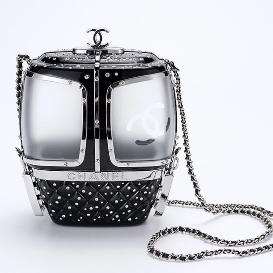 Chanel Gondola Lift Minaudiere Clutch Bag Black AS1200 Chanel Gondola Lift Minaudiere Clutch Bag Black AS1200