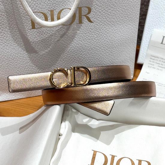 Dior 20mm Leather Belt Rose Gold BDB61801 Dior 20mm Leather Belt Rose Gold BDB61801