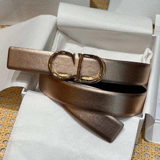Dior 35mm Leather Belt Rose Gold BDB61805 Dior 35mm Leather Belt Rose Gold BDB61805