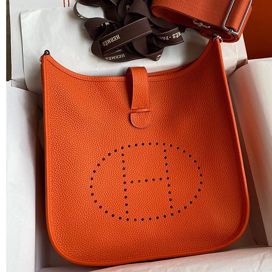 Hermes Evelyne III 29 bag Orange HE2916 Hermes Evelyne III 29 bag Orange HE2916