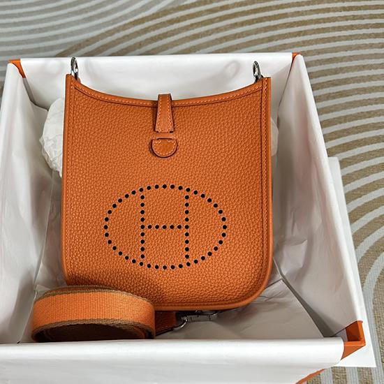 Hermes Mini Evelyne Bag Orange H05634 Hermes Mini Evelyne Bag Orange H05634