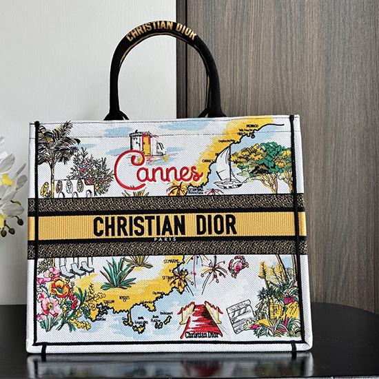 Large Dior Book Tote Yellow M1286 Large Dior Book Tote Yellow M1286