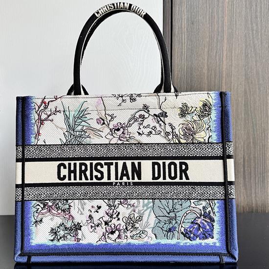 Medium Dior Book Tote Blue M1296 Medium Dior Book Tote Blue M1296