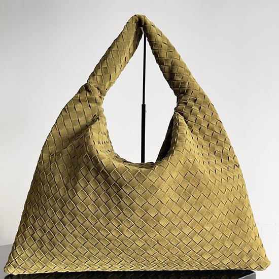 Bottega Veneta Suede Large Hop Olive oil 763970 Bottega Veneta Suede Large Hop Olive oil 763970