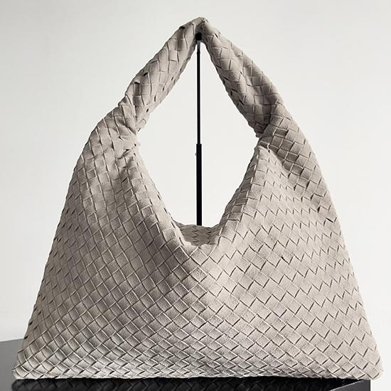 Bottega Veneta Suede Large Hop Sterling 763970 Bottega Veneta Suede Large Hop Sterling 763970