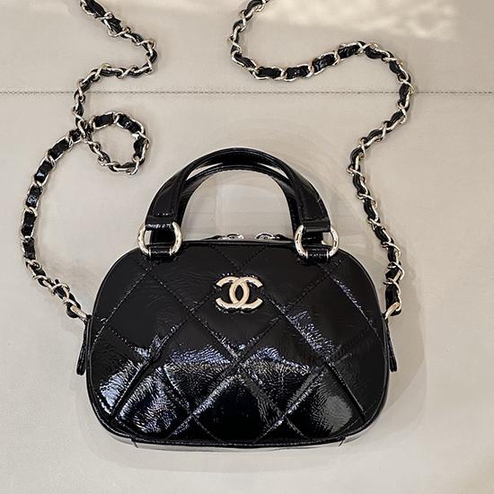 Chanel Mini Bowling Bag Black AS5536 Chanel Mini Bowling Bag Black AS5536