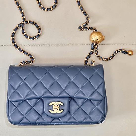 Small Chanel Lambskin Flap Bag Grey AS1787 Small Chanel Lambskin Flap Bag Grey AS1787