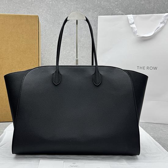 The Row Marlo 17 Grain Leather Bag Black T1895 The Row Marlo 17 Grain Leather Bag Black T1895