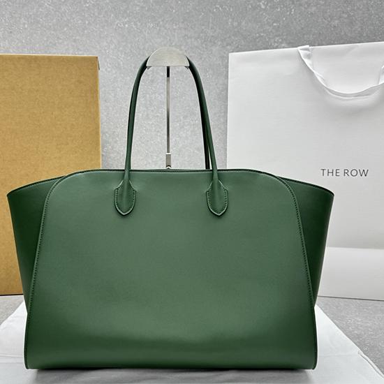 The Row Marlo 17 Smooth Leather Bag Green T1895 The Row Marlo 17 Smooth Leather Bag Green T1895