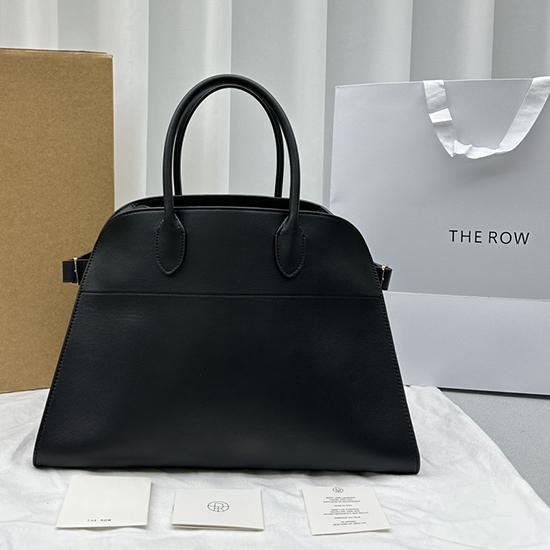 The Row Smooth Leather Margaux 15 Bag Black T1831 The Row Smooth Leather Margaux 15 Bag Black T1831