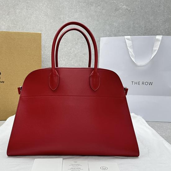 The Row Smooth Leather Margaux 15 Bag Red T1831 The Row Smooth Leather Margaux 15 Bag Red T1831